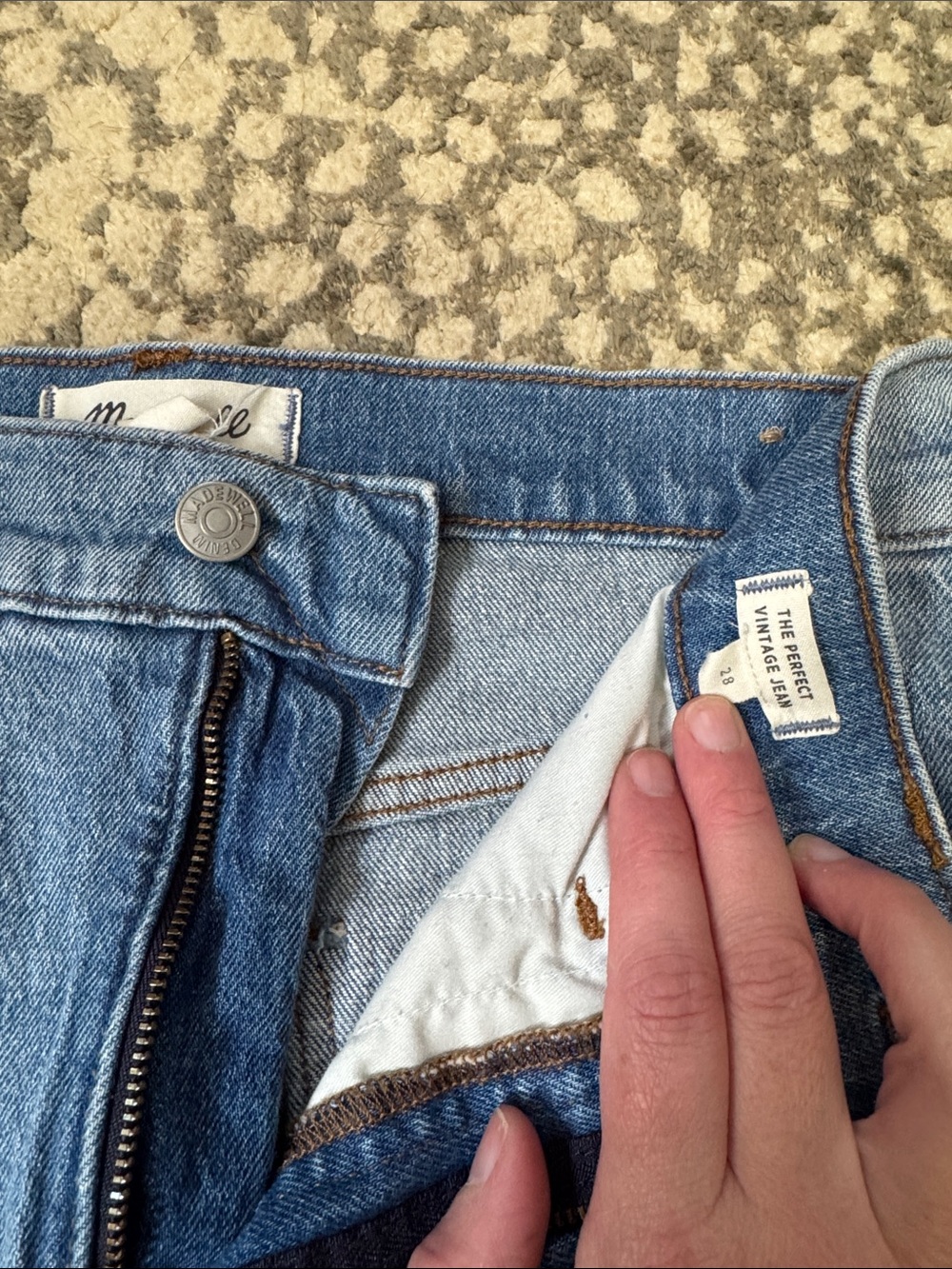 Madewell Women's The Perfect Vintage Jeans size 28 - Picture 3 of 9